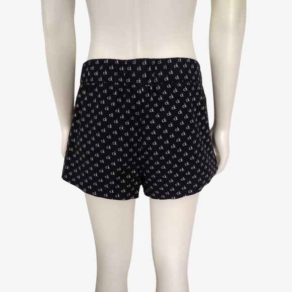 Calvin Klein Black and White CK Logo Pajama Shorts Size XL - Picture 7 of 9